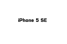 iPhone 5 SE